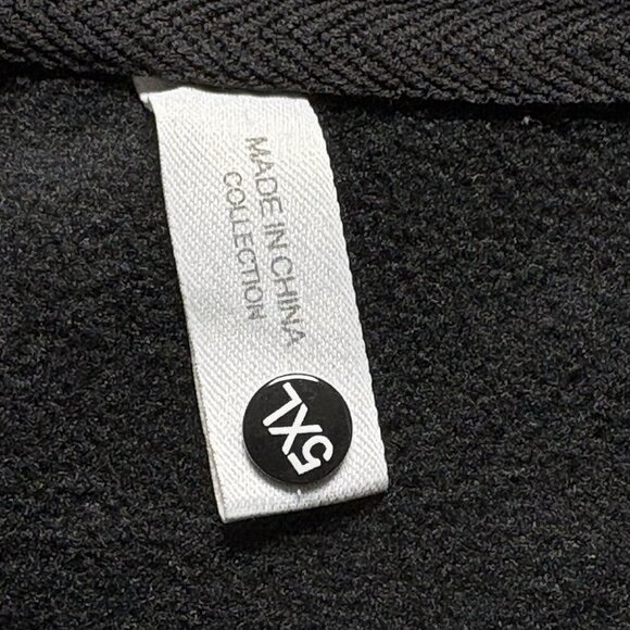 D MAGAZINE Men Pullover Textured Sweatshirt Sz L Black Embroidered Logo 22-13 - Picture 7 of 12